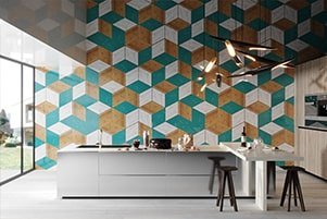 kuchnia z wykorzystaniem płyt hubertus super print nowoczesne wzory