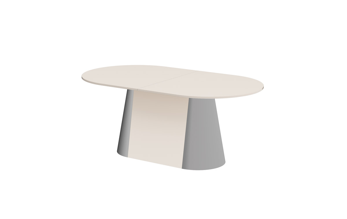 CAPITOLO_model_kaszmir stół hubertus bella biały czarny połysk rozkładany białe tło 210-min