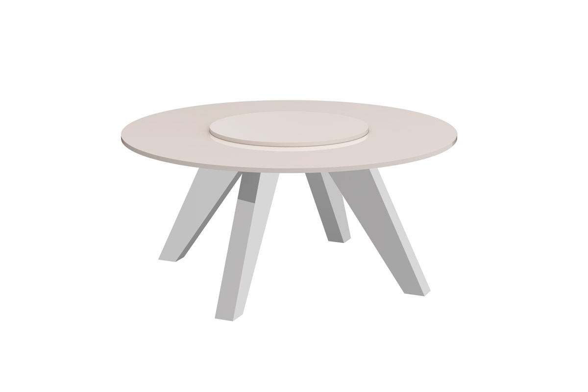 ROTANTE_model_kaszmir stół hubertus bella biały czarny połysk rozkładany białe tło 210-min